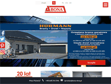Tablet Screenshot of bona-okna.pl